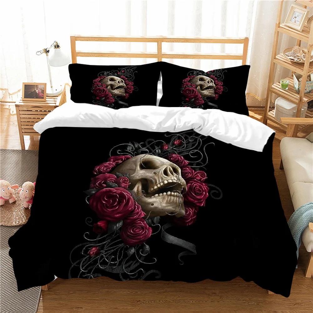 Hot Style 2 or 3pcs Skull Printing Soft Duvet Cover Sets 1 Quilt Cover + 1/2 Pillowcases Single Twin Full Queen King
Hot Style 2 or 3pcs Skull Printing Soft Duvet Cover Sets 1 Quilt Cover + 1/2 Pillowcases Single Twin Full Queen King
