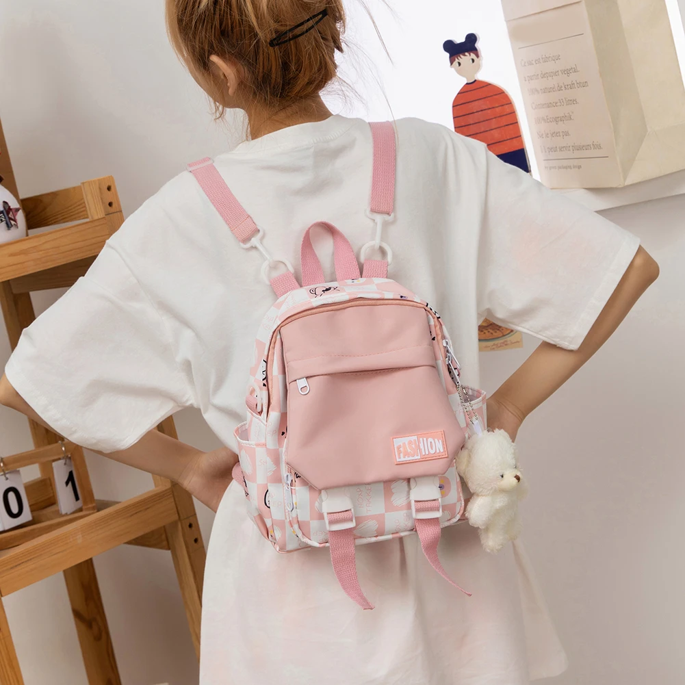 

Маленький рюкзак, женские милые многофункциональные школьные сумки двойного назначения для девочек-подростков, студенческие мини-рюкзаки Kawaii для путешествий, рюкзак