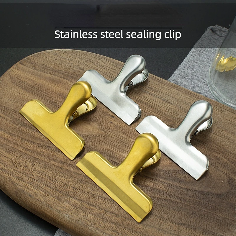 Stainless Steel T-clip File Golden Food Plastic Bag Sealing Clip Aircraft Clip Sealing Clip Snack Clip Utility Tool 1PC
Stainless Steel T-clip File Golden Food Plastic Bag Sealing Clip Aircraft Clip Sealing Clip Snack Clip Utility Tool 1PC