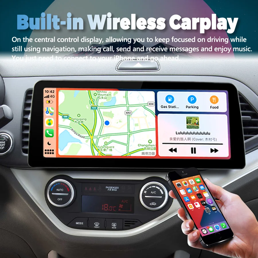 Автомобильный мультимедийный видеоплеер, экран 12,3 дюйма, 128 ГБ, 2Din, радио, стерео, для Kia Morning Picanto 2014, Android 12
Автомобильный мультимедийный видеоплеер, экран 12,3 дюйма, 128 ГБ, 2Din, радио, стерео, для Kia Morning Picanto 2014, Android 12