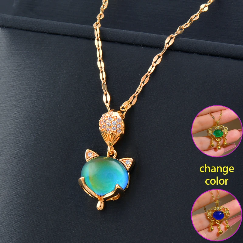 LEEKER Changing Color Choker Neck Stainless Steel Necklace Emotion Feeling Temperature Pendants jewelry for women 258 LK2
LEEKER Changing Color Choker Neck Stainless Steel Necklace Emotion Feeling Temperature Pendants jewelry for women 258 LK2
