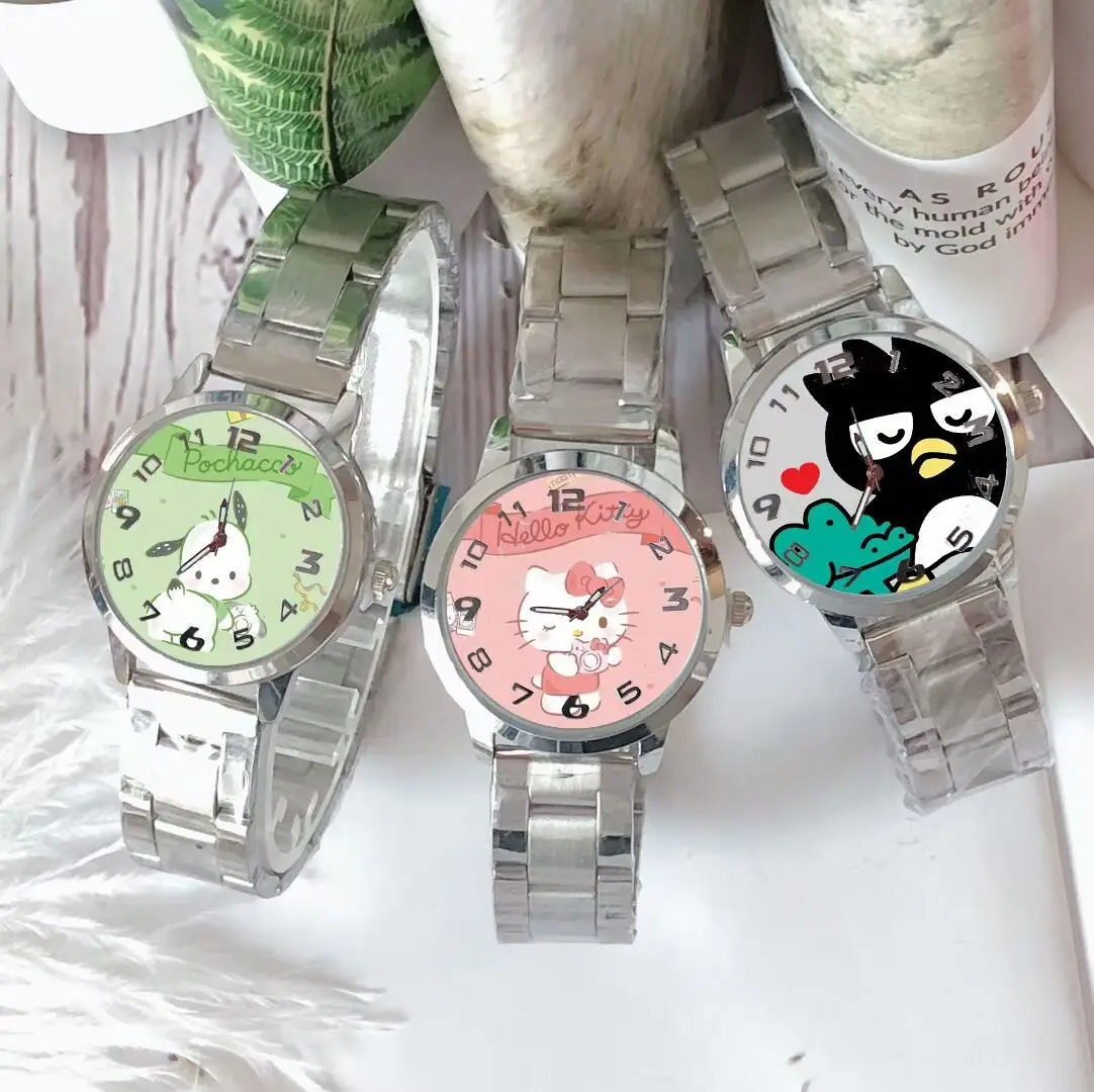 Часы Hello Kitty Kuromi Cinnamoroll Mymelody, новые японские водонепроницаемые часы из нержавеющей стали с изображением девушки и сердца
Часы Hello Kitty Kuromi Cinnamoroll Mymelody, новые японские водонепроницаемые часы из нержавеющей стали с изображением девушки и сердца