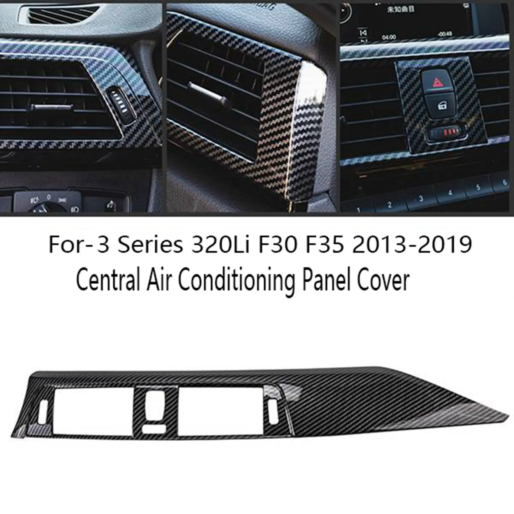 3 шт. Крышка центральной панели кондиционера, отделка панели воздуховыпускного отверстия для BMW 3 серии 320Li F30 F35 2013-2019 
3 шт. Крышка центральной панели кондиционера, отделка панели воздуховыпускного отверстия для BMW 3 серии 320Li F30 F35 2013-2019