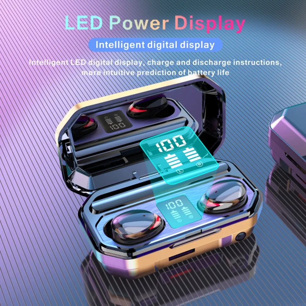 Wireless Earbuds With Charging Case TWS Stereo Noise Reduction Portable Touch Control Bluetooth Earphones Game Sports Headphones
Wireless Earbuds With Charging Case TWS Stereo Noise Reduction Portable Touch Control Bluetooth Earphones Game Sports Headphones