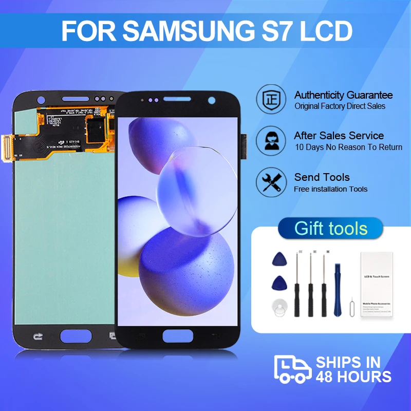 1Pcs OLED For Samsung Galaxy S7 Lcd G930 Display Touch Screen Panel Digitizer Assembly G930F G930FD G930W8 G930FD With Tools
1Pcs OLED For Samsung Galaxy S7 Lcd G930 Display Touch Screen Panel Digitizer Assembly G930F G930FD G930W8 G930FD With Tools