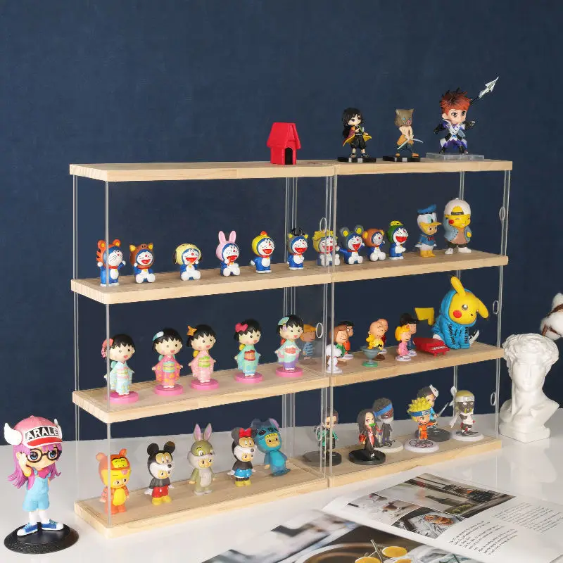 1-4 Tier Clear Acrylic Display Case with Wood Base Compartments Storage Box Showcase Toys Collectibles Dustproof Organizer Box
1-4 Tier Clear Acrylic Display Case with Wood Base Compartments Storage Box Showcase Toys Collectibles Dustproof Organizer Box