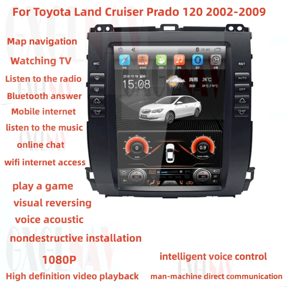 Android For Toyota Land Cruiser Prado 120 2002-2009 Carplay DSP Tesla Unit Head Car Multimedia Player GPS Radio Audio Stereo 4G
Android For Toyota Land Cruiser Prado 120 2002-2009 Carplay DSP Tesla Unit Head Car Multimedia Player GPS Radio Audio Stereo 4G