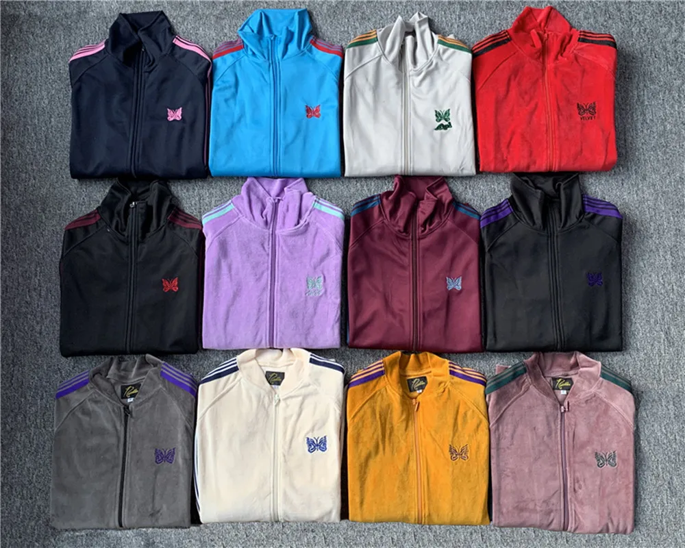 Men Women 1:1 Top Quality Streetwear AWGE Jacket Red Stripes NEEDLES Coats Butterfly Embroidery Needles AWGE Jackets
Men Women 1:1 Top Quality Streetwear AWGE Jacket Red Stripes NEEDLES Coats Butterfly Embroidery Needles AWGE Jackets