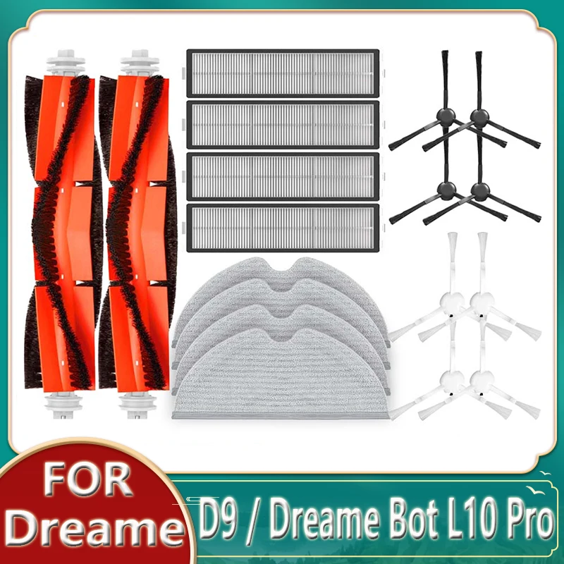 Запчасти для Xiaomi Dreame D9, Dreame Bot L10 Pro, поиск LDS Finder, запасные части, аксессуары, основная боковая щетка, швабра, фильтр НЕРА
Запчасти для Xiaomi Dreame D9, Dreame Bot L10 Pro, поиск LDS Finder, запасные части, аксессуары, основная боковая щетка, швабра, фильтр НЕРА
