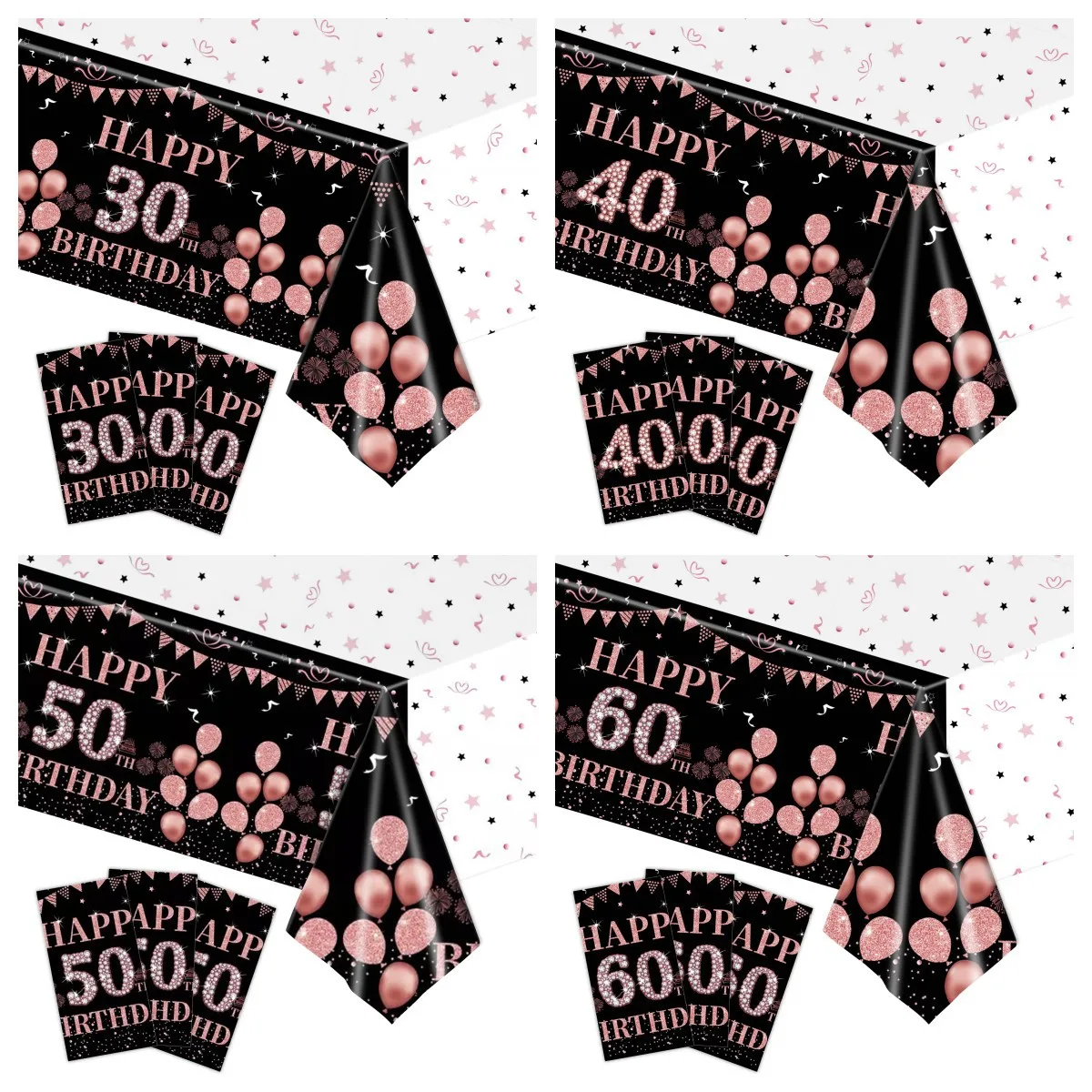 Black Gold 30th 40th 50th 60th Birthday Tablecloth Rose Gold Balloon Tablecover Happy 30 40 50 60 Year Old Birthday Party Supply
Black Gold 30th 40th 50th 60th Birthday Tablecloth Rose Gold Balloon Tablecover Happy 30 40 50 60 Year Old Birthday Party Supply