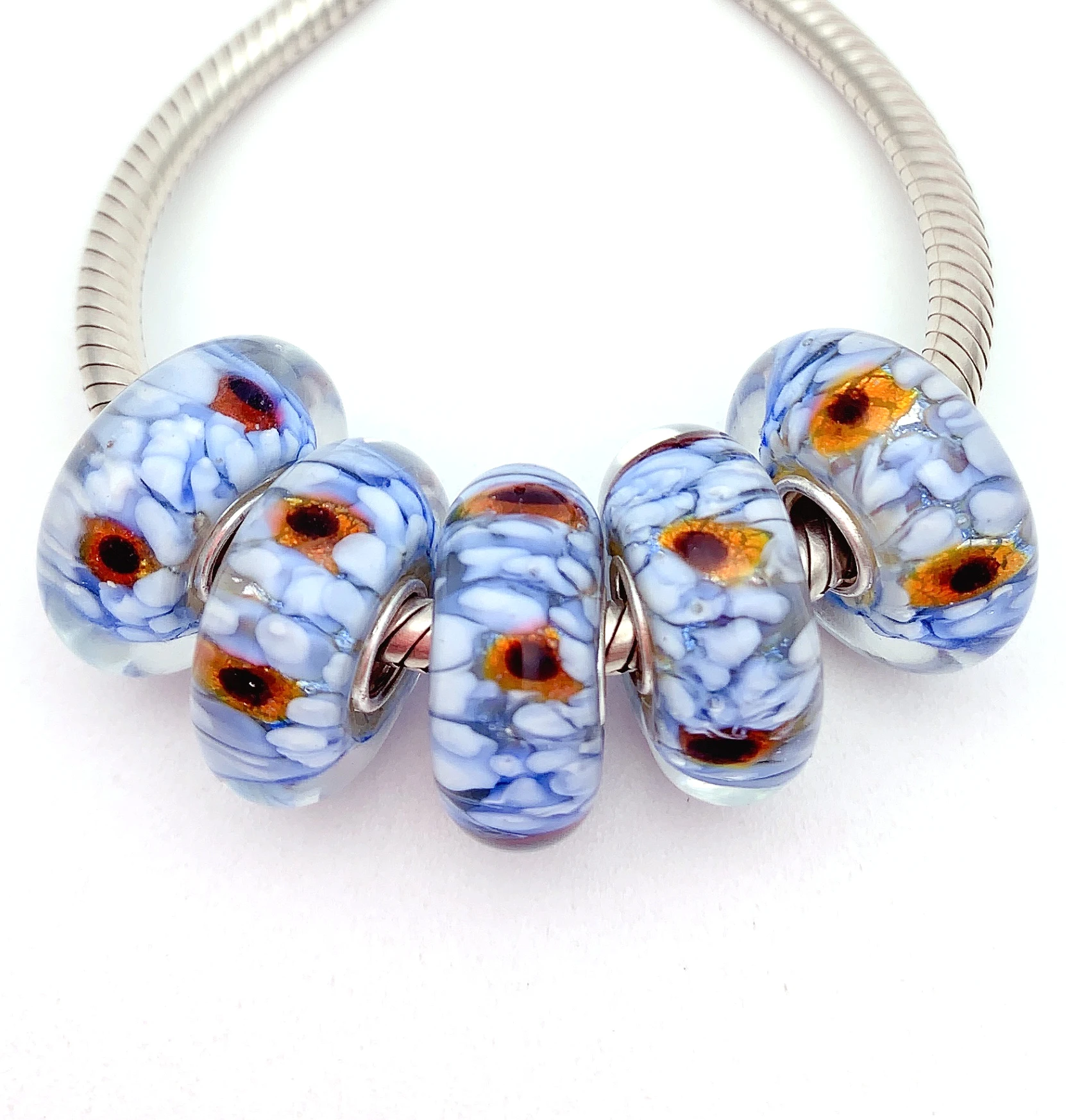 YG785 5X 100% Authenticity S925 Sterling Silver Beads Murano Glassbeads NEW Fit European Charms Bracelet Diy Jewelry Lampwork
YG785 5X 100% Authenticity S925 Sterling Silver Beads Murano Glassbeads NEW Fit European Charms Bracelet Diy Jewelry Lampwork