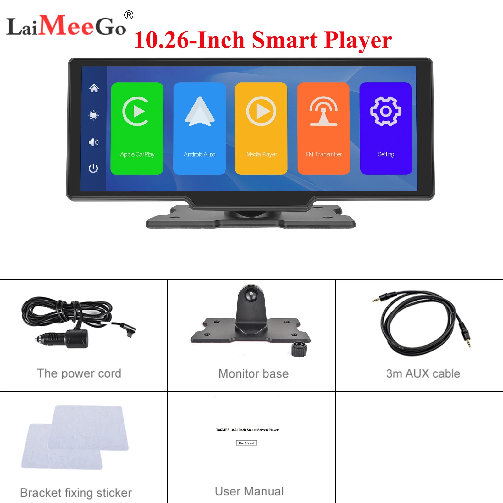 Car Monitor Portable Wireless CarPlay Navigation for Cars Screen 10.26 inch Universal Touch Control Display Androidauto
Car Monitor Portable Wireless CarPlay Navigation for Cars Screen 10.26 inch Universal Touch Control Display Androidauto