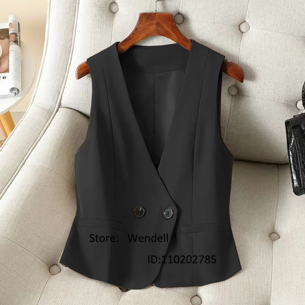 New Women's Vest V-Neck Loose Sleeveless Jacket Customized Double Button Sleeveless Jacket Wool Coats and Mixtures Traf Store
New Women's Vest V-Neck Loose Sleeveless Jacket Customized Double Button Sleeveless Jacket Wool Coats and Mixtures Traf Store