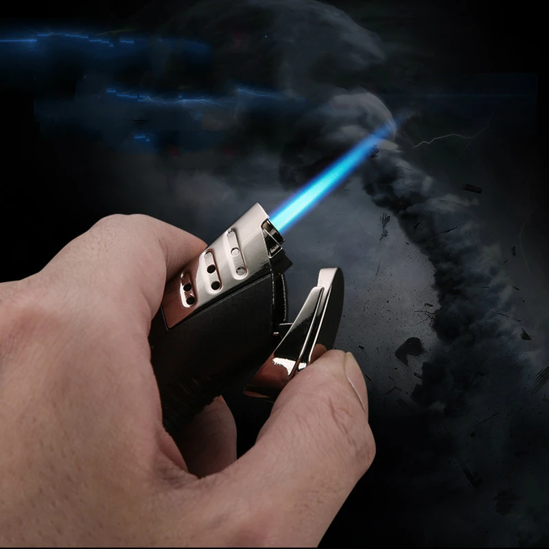 Windproof Lighter Straight Into The Cigar Lighter Moxibustion Portable Blue Flame Metal Inflatable Lighter Gadgets for Boyfriend
Windproof Lighter Straight Into The Cigar Lighter Moxibustion Portable Blue Flame Metal Inflatable Lighter Gadgets for Boyfriend