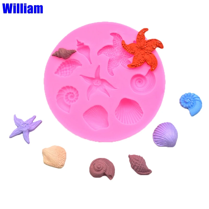 conch starfish shell sea creature fondant silicone mold creative diy chocolate mold cake decoration tools
conch starfish shell sea creature fondant silicone mold creative diy chocolate mold cake decoration tools