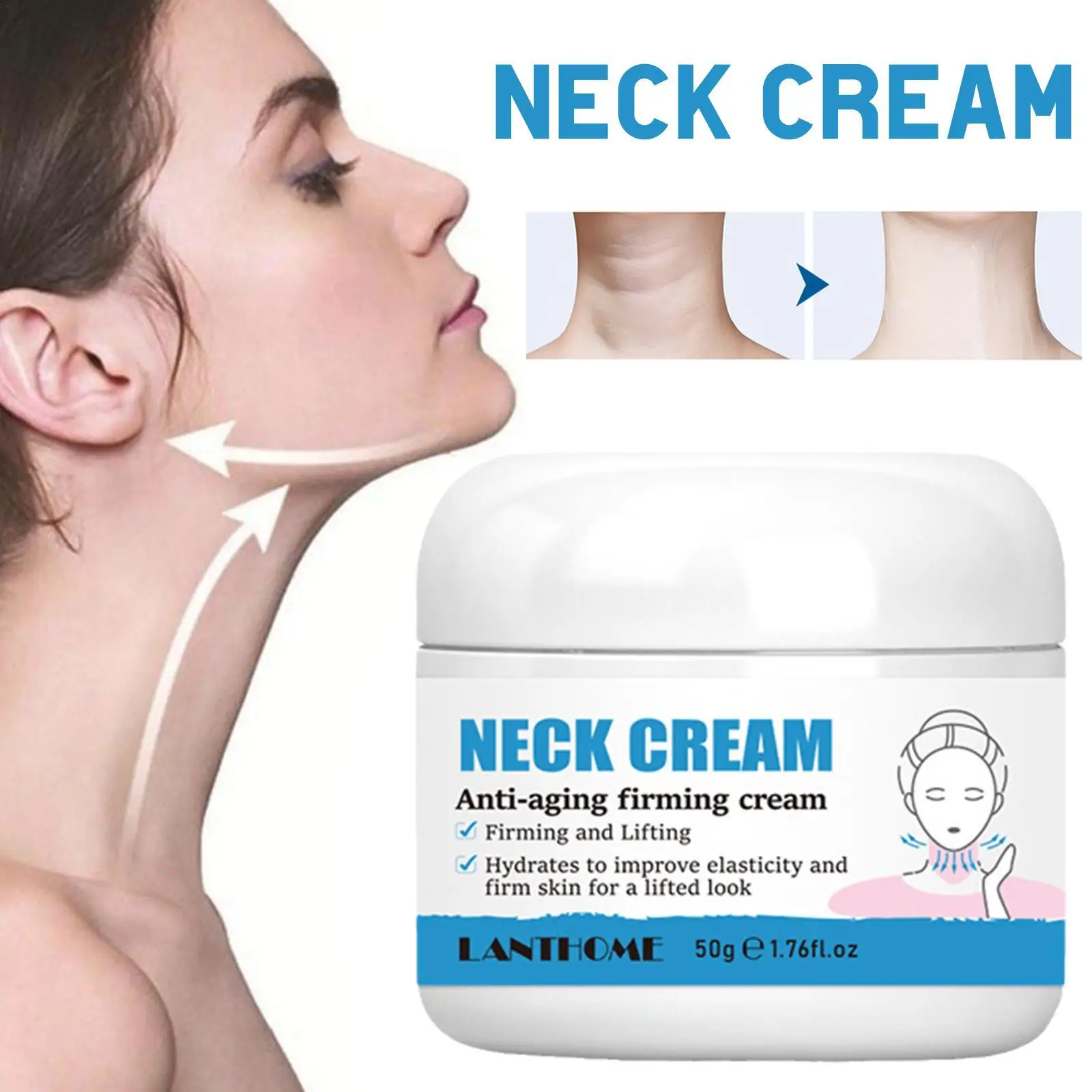 Neck Wrinkles Remover Cream Younger Looking Neck Skin Firming Whitening Moisturizing Beauty Neck Skin Care Products
Neck Wrinkles Remover Cream Younger Looking Neck Skin Firming Whitening Moisturizing Beauty Neck Skin Care Products