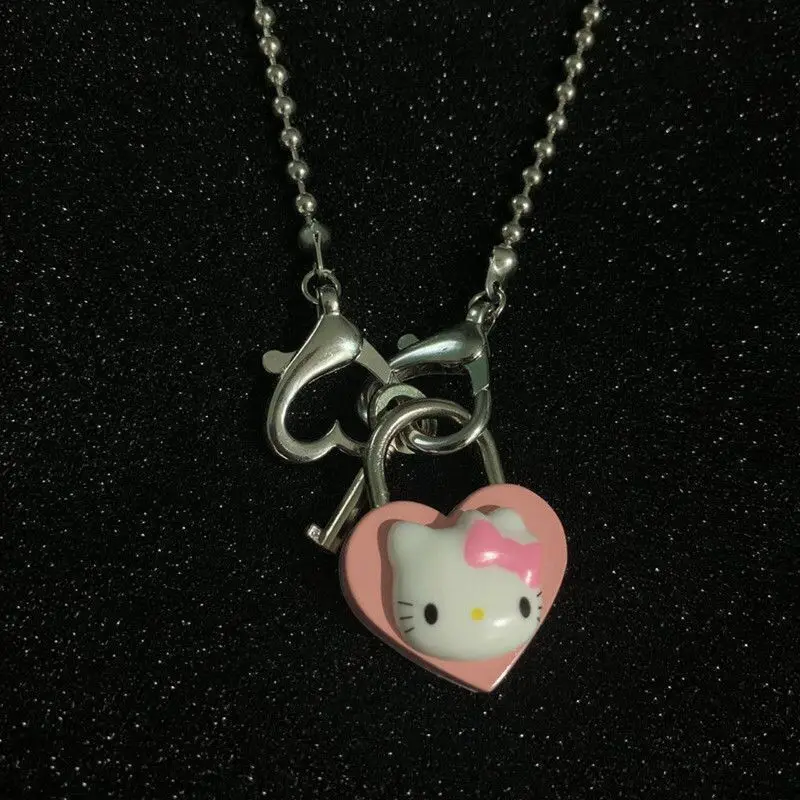 Kawaii Sanrio Hello Kittys Kuromi Cute Anime Figure Necklace Tide Ins Minimalist Hip-Hop Love Collarbone Chain Girl Gift Toys
Kawaii Sanrio Hello Kittys Kuromi Cute Anime Figure Necklace Tide Ins Minimalist Hip-Hop Love Collarbone Chain Girl Gift Toys