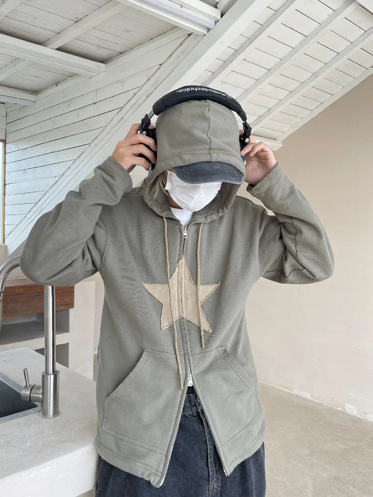 Harajuku Y2k Zip Up Hoodie Casual Women Vintage Winter Sweatshirt Hip Hop Coat Autumn Loose Gothic Jacket Star Patch Sweatshirts
Harajuku Y2k Zip Up Hoodie Casual Women Vintage Winter Sweatshirt Hip Hop Coat Autumn Loose Gothic Jacket Star Patch Sweatshirts