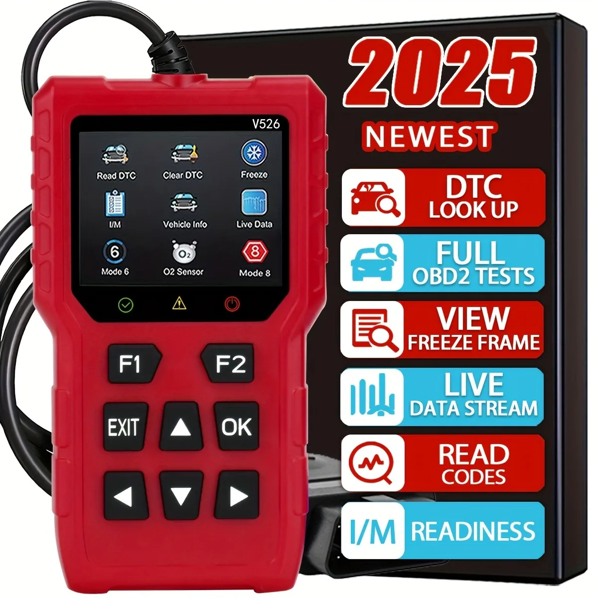 Профессиональный Диагностический Сканер OBD2 V526 Для Автомобилей, Считыватель Кодов Неисправностей Двигателя
Профессиональный Диагностический Сканер OBD2 V526 Для Автомобилей, Считыватель Кодов Неисправностей Двигателя