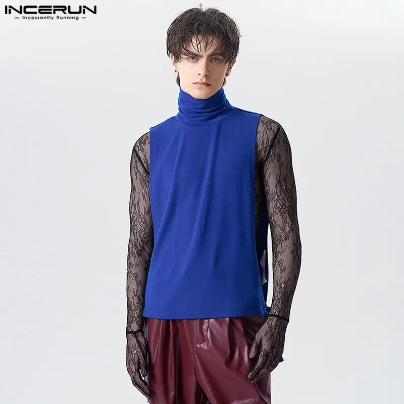 Повседневные Простые Стильные топы INCERUN, новинка, мужской однотонный жилет с высоким воротом, мужская модель, универсальные бандажные майки без рукавов, модель 2023
Повседневные Простые Стильные топы INCERUN, новинка, мужской однотонный жилет с высоким воротом, мужская модель, универсальные бандажные майки без рукавов, модель 2023