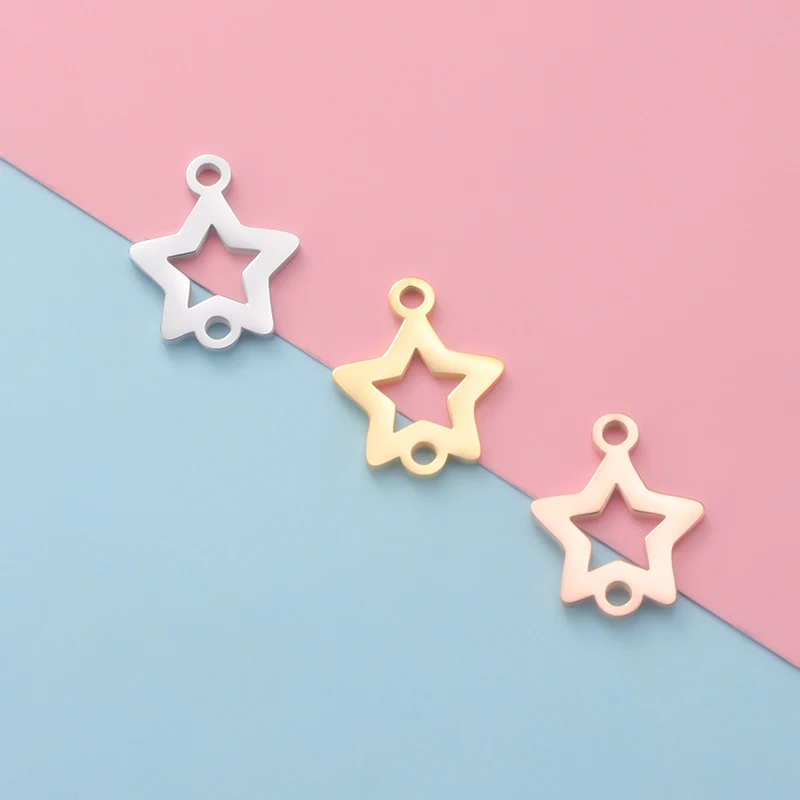 Fnixtar 20pcs Stainless Steel Star Pendant Charms Double Hole Connectors Mirror Polish Pendant For Jewelry Necklace Making
Fnixtar 20pcs Stainless Steel Star Pendant Charms Double Hole Connectors Mirror Polish Pendant For Jewelry Necklace Making