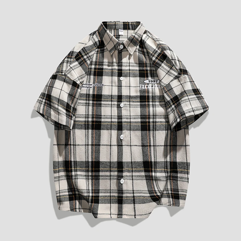 For 2023 Summer Fashion Tops Blouses Mens Short Sleeves Oversize 5XL Plaid Shirts Casual Clothes
For 2023 Summer Fashion Tops Blouses Mens Short Sleeves Oversize 5XL Plaid Shirts Casual Clothes