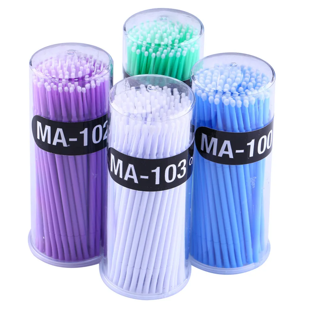 100Pcs/set 4colors Disposable Cotton Mascara Swab Eyelash Extension Brush Soft Swabs Applicator Micro Brush Eyelashes Clean Tool
100Pcs/set 4colors Disposable Cotton Mascara Swab Eyelash Extension Brush Soft Swabs Applicator Micro Brush Eyelashes Clean Tool