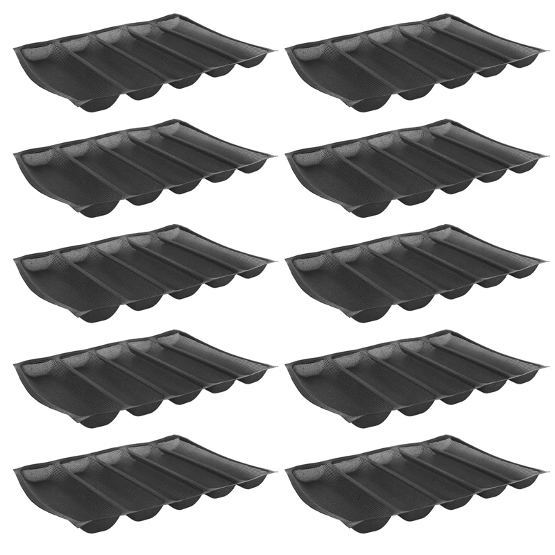 10X Silicone 5 Indents Reusable Silform/Bread Mould Baking Form Food Grade
10X Silicone 5 Indents Reusable Silform/Bread Mould Baking Form Food Grade