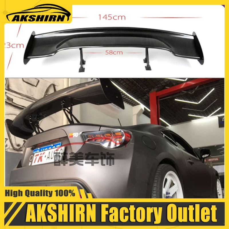 

For Subaru BRZ Toyota 86 GT86 2012-2021 ABS Plastic Material Unpainted Color Rear Roof GT Spoiler Wing Trunk Lip Boot Cover