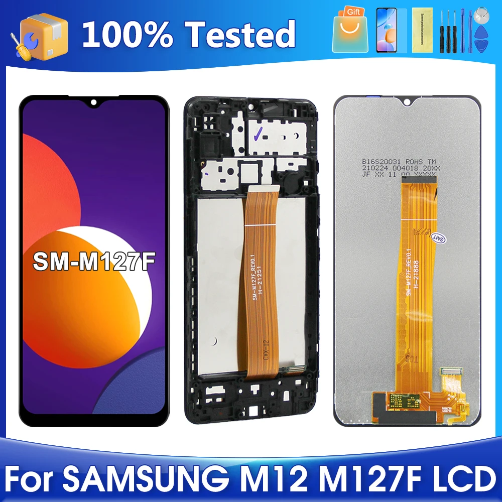 M127 Original Display For Samsung Galaxy M12 M127F SM-M127F/DSN LCD Display Touch Screen Digitizer Assembly Replacement Parts
M127 Original Display For Samsung Galaxy M12 M127F SM-M127F/DSN LCD Display Touch Screen Digitizer Assembly Replacement Parts