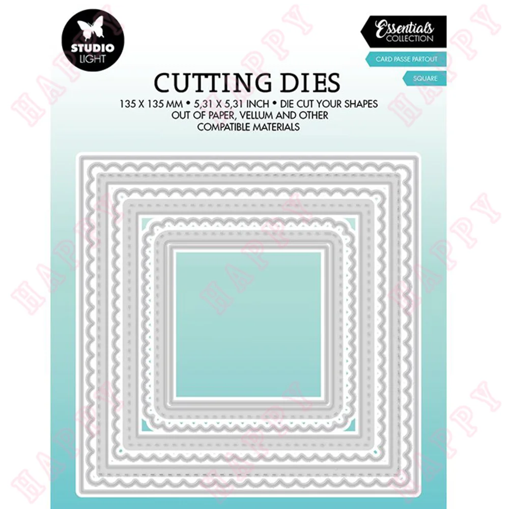 Metal Craft Dies Cutting Square Passe Partout Photo Album For Diy Scrapbooking Paper Make Greeting Card Handmade Mold Embossing
Metal Craft Dies Cutting Square Passe Partout Photo Album For Diy Scrapbooking Paper Make Greeting Card Handmade Mold Embossing