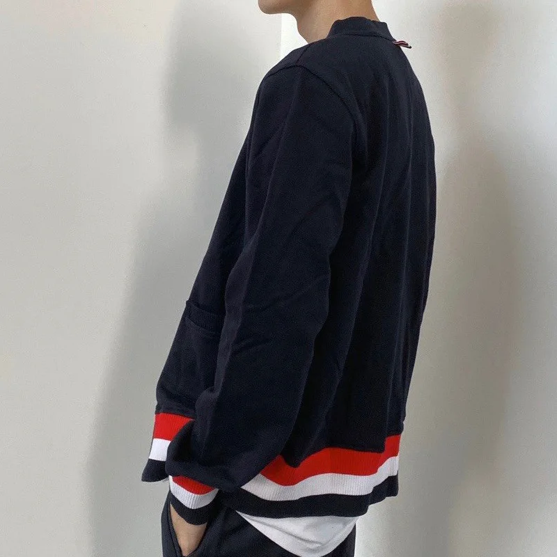 TB Women Cardigan RWB Fashion Korean Design All-match Leisure Sweaters Causal Business High Quality Winter Warm Men's Sweater
TB Women Cardigan RWB Fashion Korean Design All-match Leisure Sweaters Causal Business High Quality Winter Warm Men's Sweater