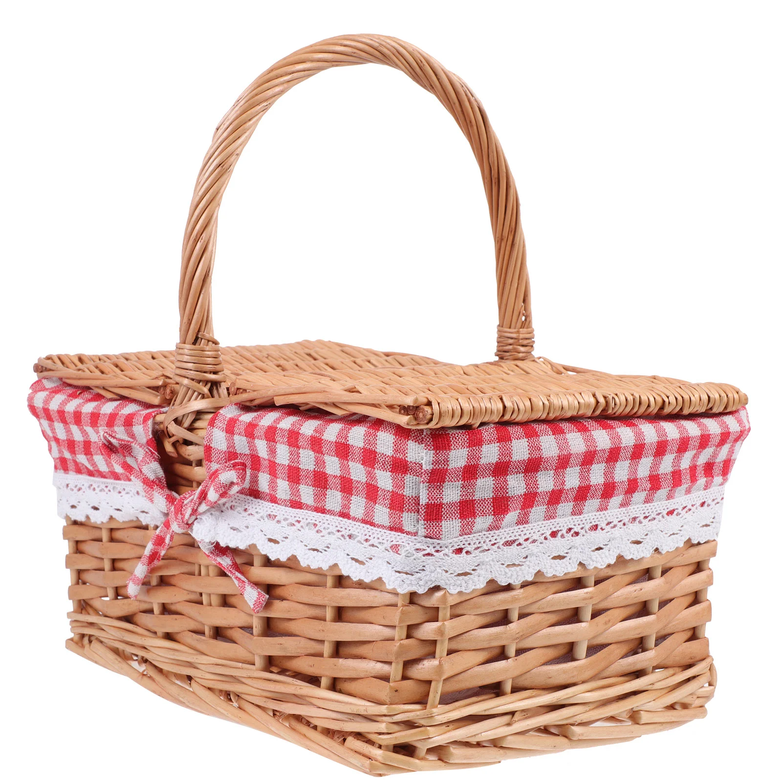 Basket Picnic Storage Wicker Portable Baskets Sundry Handle Lid Container Woven Straw Flower Home Sundries Simple Gift
Basket Picnic Storage Wicker Portable Baskets Sundry Handle Lid Container Woven Straw Flower Home Sundries Simple Gift