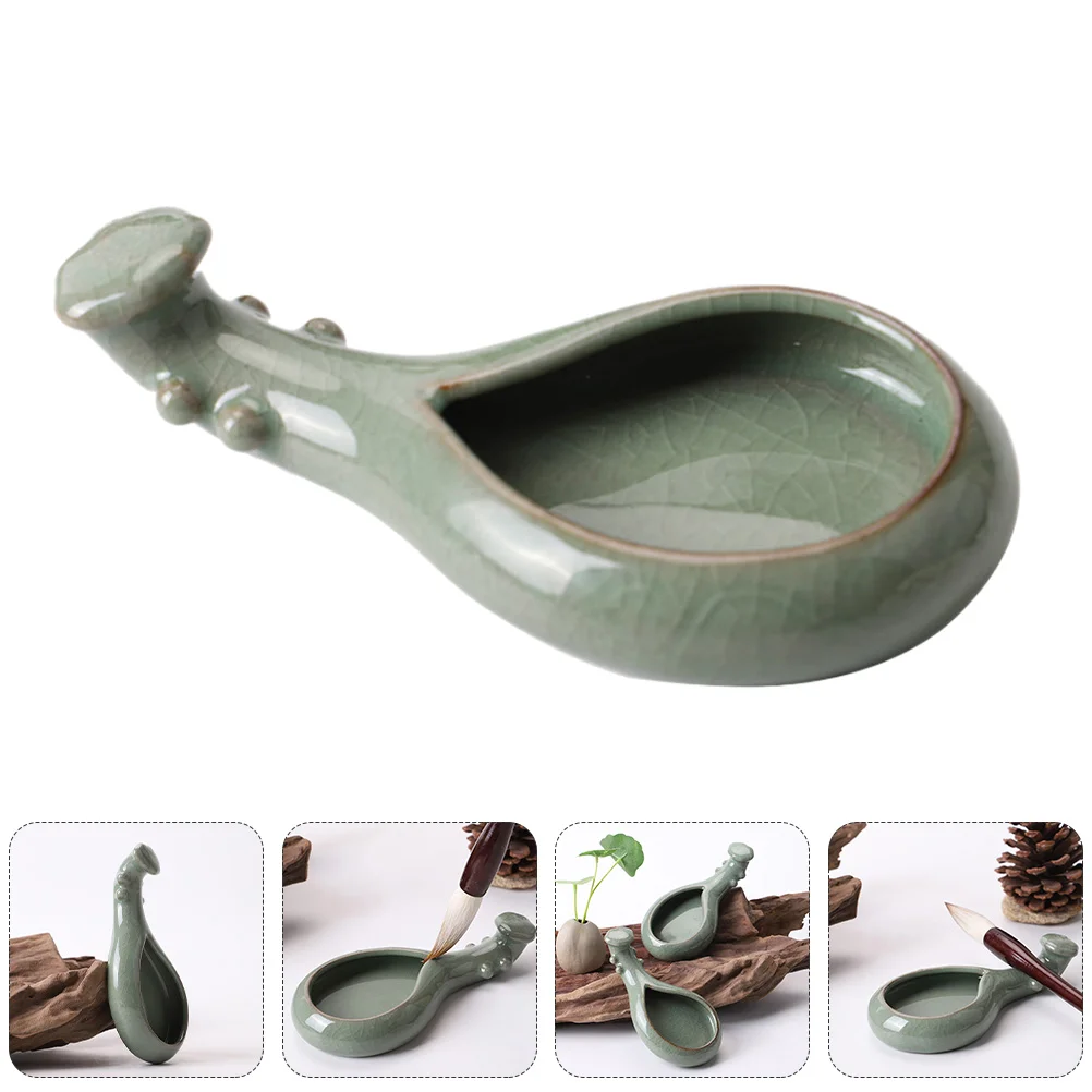 Calligraphy Ink Chinese Brush Dish Tray Ceramic Painting Sumi Traditional Stone Pallets Tools Porcelain She Pen Holder Writing
Calligraphy Ink Chinese Brush Dish Tray Ceramic Painting Sumi Traditional Stone Pallets Tools Porcelain She Pen Holder Writing