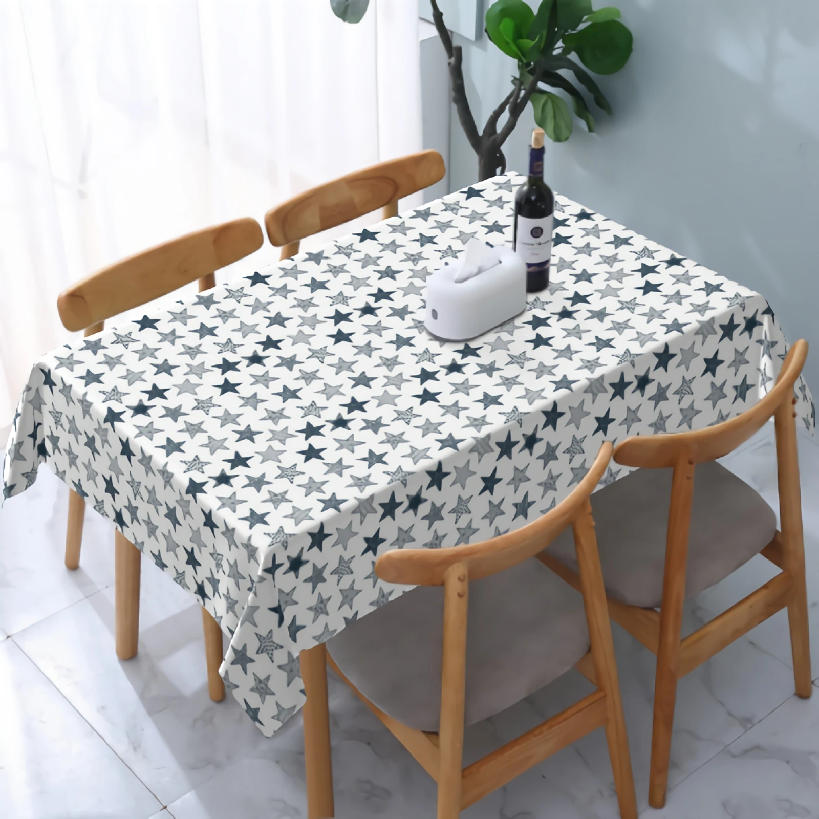 White and Blue Stars Tablecloth Washable Stain and Wrinkle Resistant Water-Proof Table Cloth for Dining Table Party Home Decor
White and Blue Stars Tablecloth Washable Stain and Wrinkle Resistant Water-Proof Table Cloth for Dining Table Party Home Decor