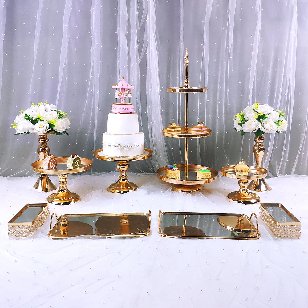 8pcs Crystal Metal Cake Stand Set Acrylic Mirror Cupcake Decorations Dessert Pedestal Wedding Party Display Tray
8pcs Crystal Metal Cake Stand Set Acrylic Mirror Cupcake Decorations Dessert Pedestal Wedding Party Display Tray