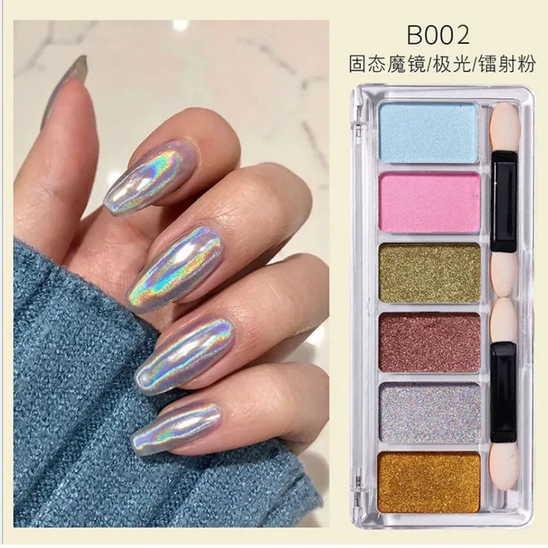 1 Box Aurora Solid Mirror Nail Powder Glitter Dust Metal Mirror Effect Nails UV Gel Polish Chrome Pigment Nail Art Decorations
1 Box Aurora Solid Mirror Nail Powder Glitter Dust Metal Mirror Effect Nails UV Gel Polish Chrome Pigment Nail Art Decorations
