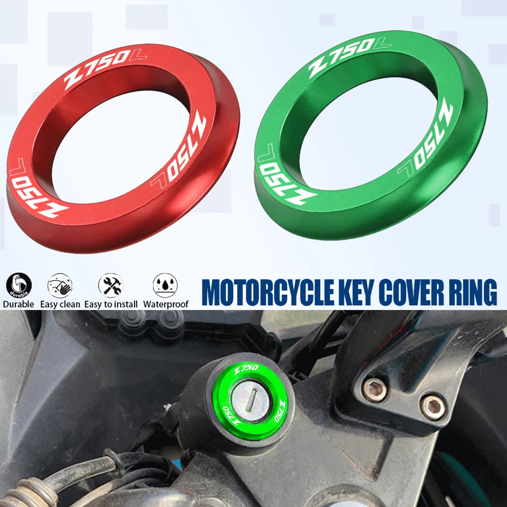 

For Kawasaki Z750L Z 750 L 2007 2008 2009 2010 2011 Motorcycle CNC Accessories Protection Keychain Ignition Switch Cover Ring
