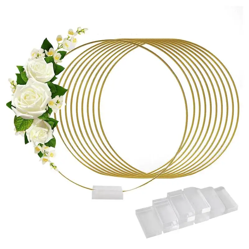 Large Metal Floral Hoop Multi-Purpose Hanging Crafts Wedding Table Centerpieces DIY Wreath Craft Gold Hoop Decor Supplies
Large Metal Floral Hoop Multi-Purpose Hanging Crafts Wedding Table Centerpieces DIY Wreath Craft Gold Hoop Decor Supplies