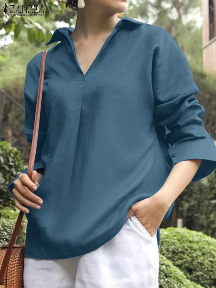 2022 Женская однотонная Праздничная блузка ZANZAE, Женская Повседневная Свободная рубашка, Осенние Топы из чистого хлопка с длинным рукавом, V-об...
2022 Женская однотонная Праздничная блузка ZANZAE, Женская Повседневная Свободная рубашка, Осенние Топы из чистого хлопка с длинным рукавом, V-об...