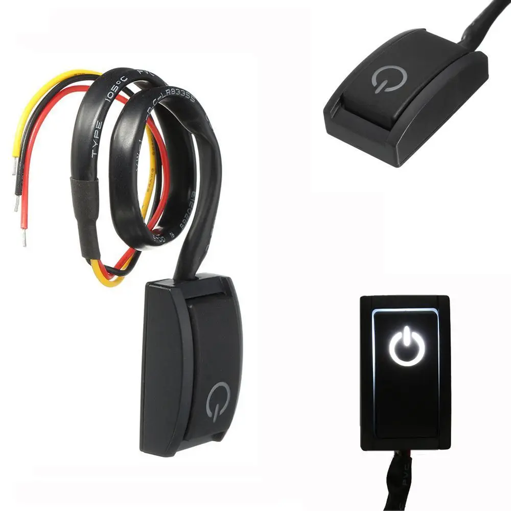 Car Switch Paste Type Toggle Switch With Cable DC 12V 200mA 2.4W LED For Fog Ring Drive Lights Neon Lights
Car Switch Paste Type Toggle Switch With Cable DC 12V 200mA 2.4W LED For Fog Ring Drive Lights Neon Lights
