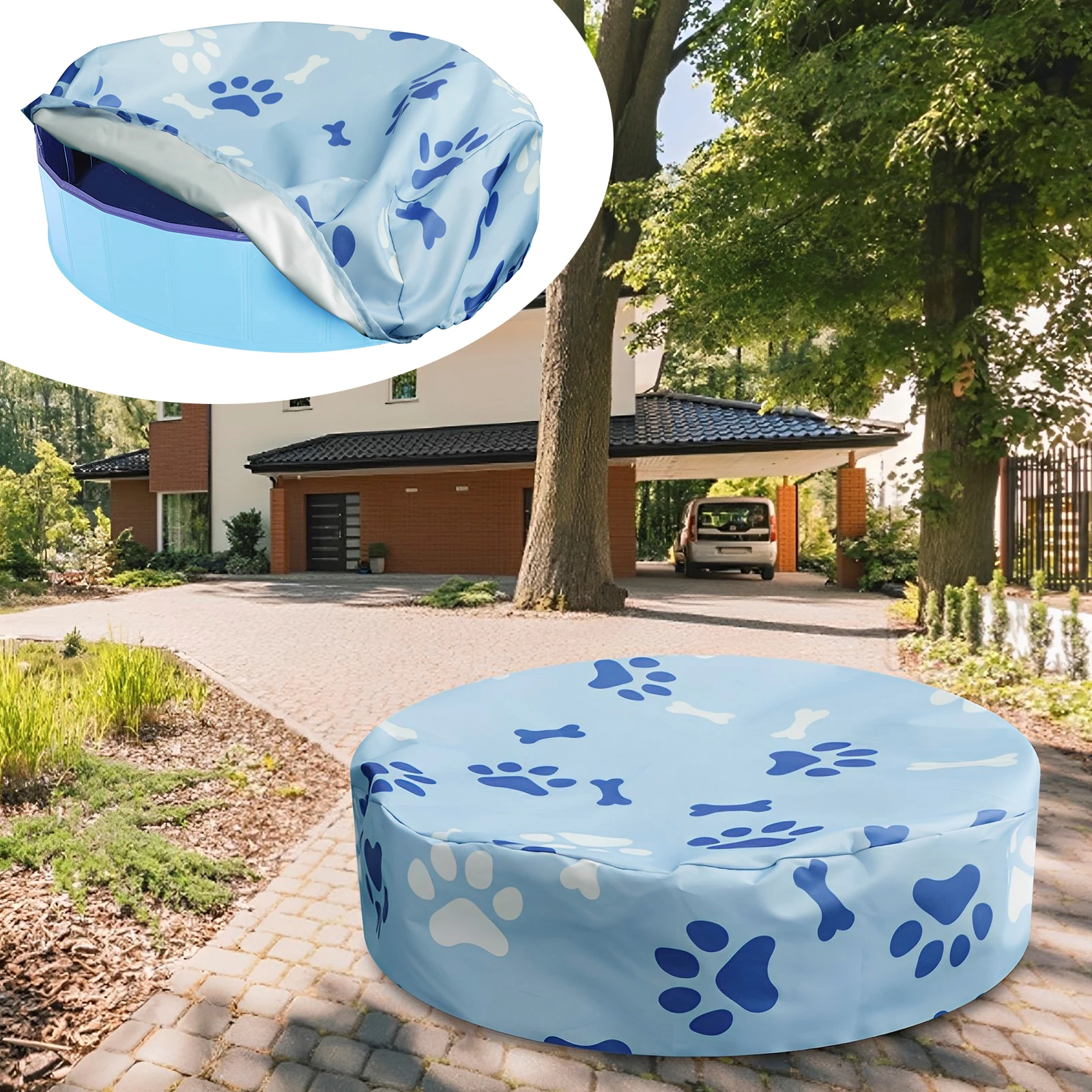 Dog Pool Cover with Drawstring Round Swimming Pool Cover Waterproof Dog Paddling Pool Cover UV Protection Kiddle Pool Cover
Dog Pool Cover with Drawstring Round Swimming Pool Cover Waterproof Dog Paddling Pool Cover UV Protection Kiddle Pool Cover