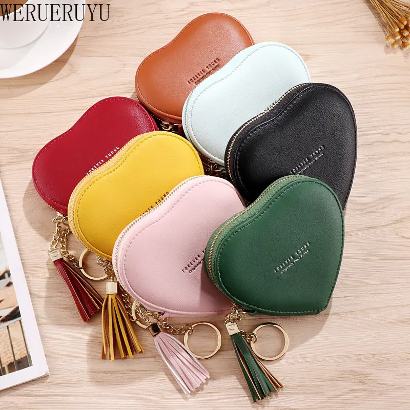 Кошельки из искусственной кожи в форме сердца для женщин, кошелек на молнии для ключей и карт, модный дизайнерский Роскошный мини-кошелек, 2023 Бесплатная доставка 
Кошельки из искусственной кожи в форме сердца для женщин, кошелек на молнии для ключей и карт, модный дизайнерский Роскошный мини-кошелек, 2023 Бесплатная доставка