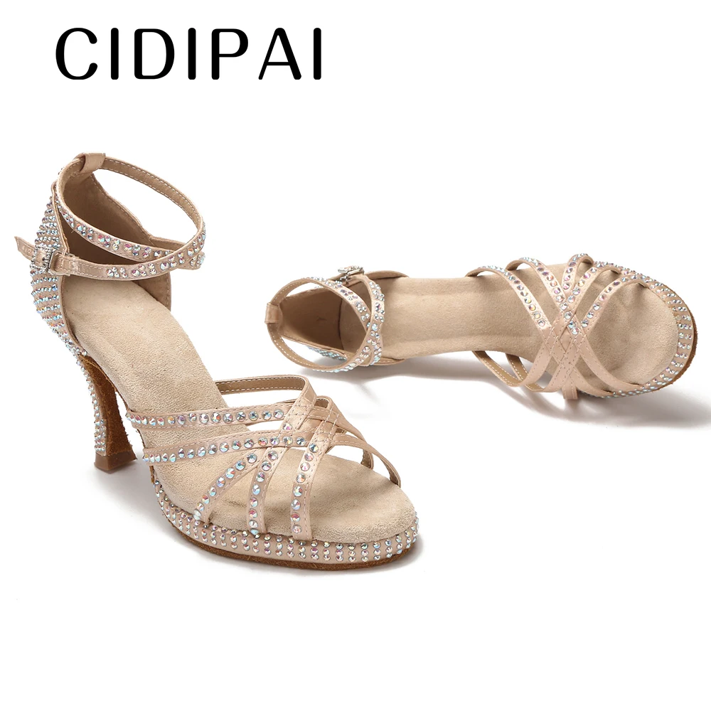 CIDIPAI Platform Party Shoes Woman Satin Ballroom Dancing Heels Platform Latin Dance Shoes For Girls Soft Sole Women's Sandals
CIDIPAI Platform Party Shoes Woman Satin Ballroom Dancing Heels Platform Latin Dance Shoes For Girls Soft Sole Women's Sandals