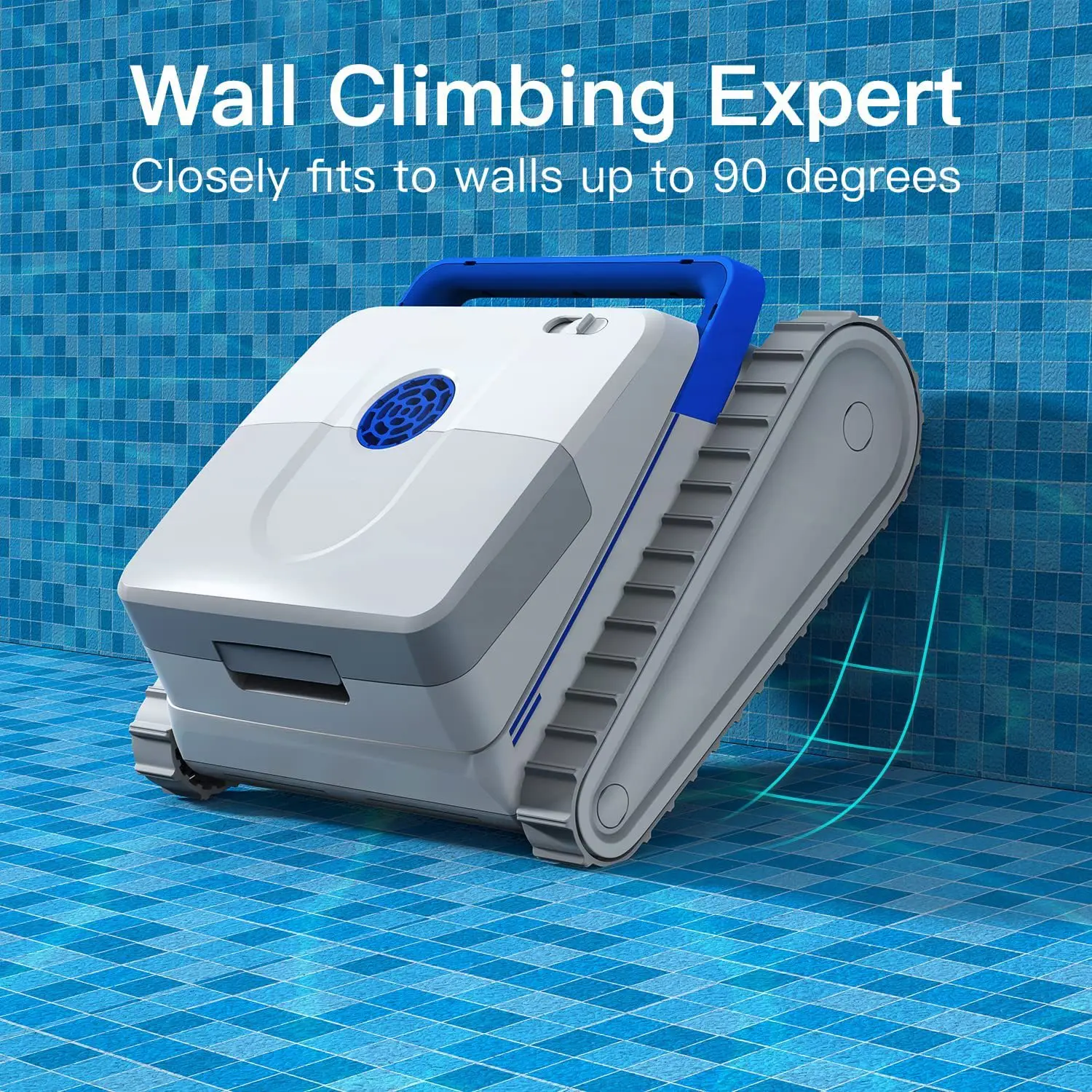 Cordless Robotic Pool Cleaner Wall Climbing Pool Vacuum for Inground Pools and Above Ground Pools Intelligent Cleaning
Cordless Robotic Pool Cleaner Wall Climbing Pool Vacuum for Inground Pools and Above Ground Pools Intelligent Cleaning