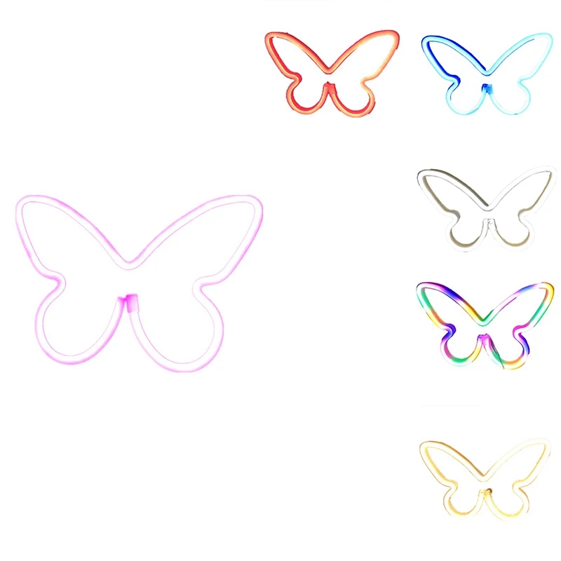 LED Neon Lights Butterfly Shape Neon Sign Decoration Wall Lamp for Lovers Gift Wedding Party Decor Night Lights 
LED Neon Lights Butterfly Shape Neon Sign Decoration Wall Lamp for Lovers Gift Wedding Party Decor Night Lights