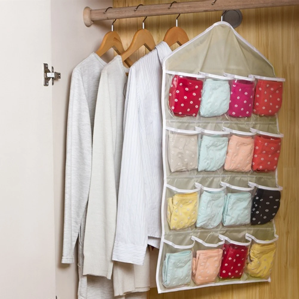 16 Grid Home Underwear Foldable Socks Hat DIY Storage Hotel Spared Scarf Wardrobe Hanging Bag
16 Grid Home Underwear Foldable Socks Hat DIY Storage Hotel Spared Scarf Wardrobe Hanging Bag