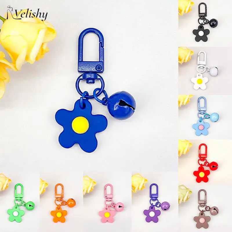 Cute Keychains For Bag Women Sweet Flower Pendant Car Keychain Girls Small Bell Keyring Wholesale Sunflower Keys Keychain
Cute Keychains For Bag Women Sweet Flower Pendant Car Keychain Girls Small Bell Keyring Wholesale Sunflower Keys Keychain