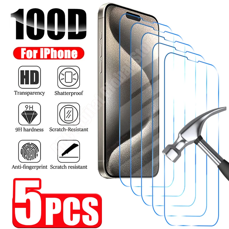 5PCS Tempered Glass for iPhone 15 14 13 12 11 Pro Max Mini Screen Protector for iPhone 15 14 Plus 7 8 X XR XS Max SE 2020 2022
5PCS Tempered Glass for iPhone 15 14 13 12 11 Pro Max Mini Screen Protector for iPhone 15 14 Plus 7 8 X XR XS Max SE 2020 2022