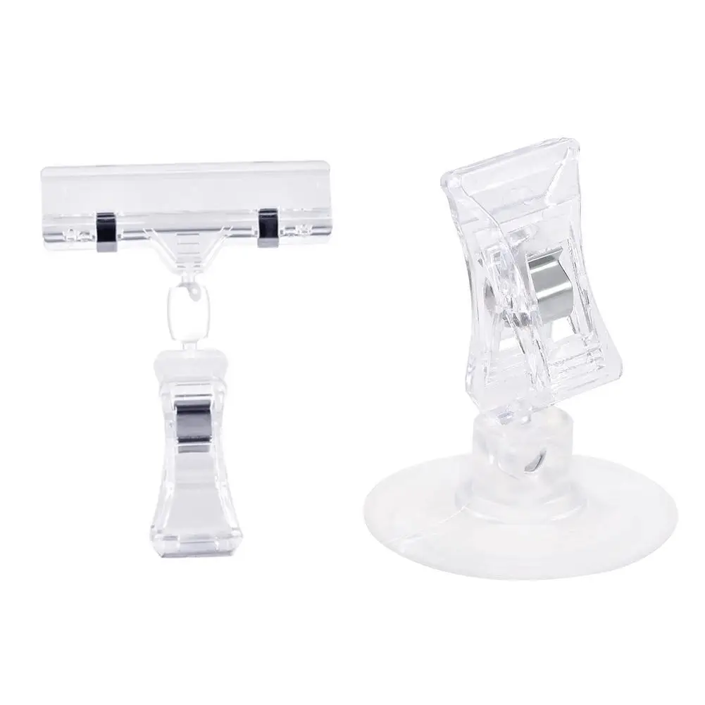 

47mm Clear Plastic Wall Suction Cup Clip Clamp Multifunctional Swivel Clip Supermarket Mall Practical Sucker Clamp Free Shipping